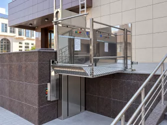 Вертикальная подъемная платформа для ММГН Veara EasyLift из нержавеющей стали