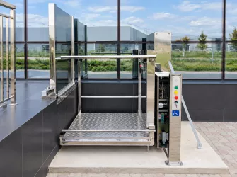 Вертикальная подъемная платформа для ММГН Veara EasyLift из нержавеющей стали