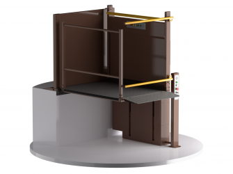 Вертикальная подъемная платформа для ММГН Veara EasyLift 0,8 м. цвет RAL 8017