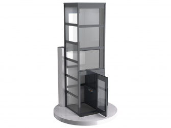 Шахтный подъемник для инвалидов VEARA EasyLift 4.0 в стеклянном исполнении