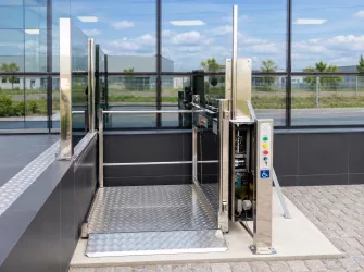 Вертикальная подъемная платформа для ММГН Veara EasyLift из нержавеющей стали