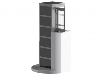 Шахтный подъемник для инвалидов VEARA EasyLift 4.0 в стеклянном исполнении