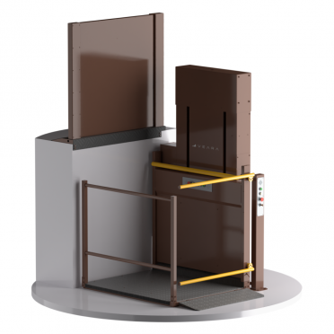 Вертикальная подъемная платформа для ММГН Veara EasyLift 1,2 м. цвет RAL 8017