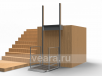 Вертикальная платформа - подъемник для инвалидов ПТУ-001 из нержавеющей стали в Москве